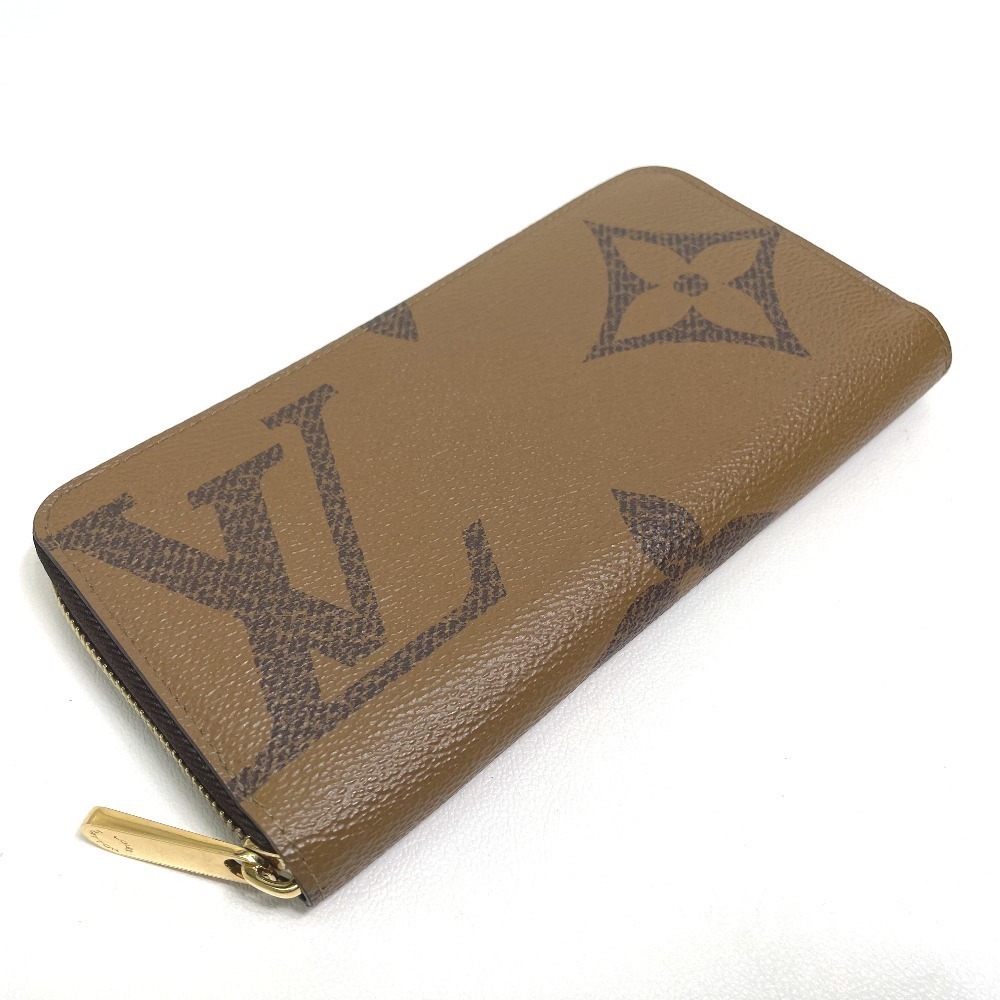 Louis Vuitton Monogram Giant Zippy Wallet Long Wallet Brown